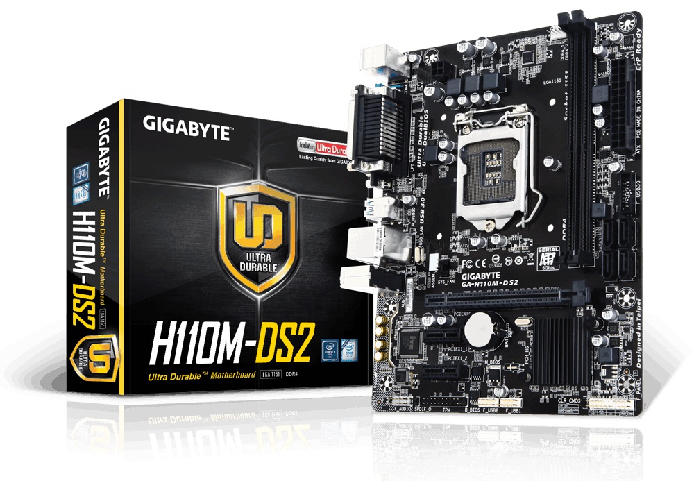 Main Gigabyte H110M-DS2 (Chipset Intel H110/ Socket LGA1151/ VGA onboard)