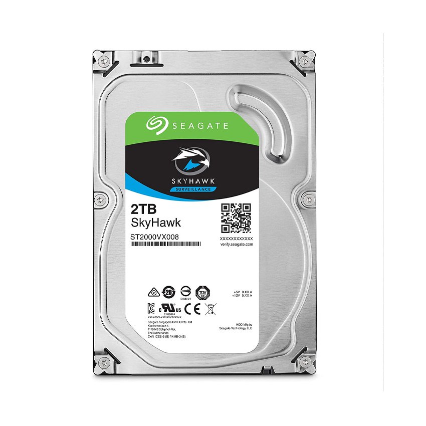 Ổ cứng HDD Seagate SkyHawk 2TB 3.5 inch, 5900RPM, SATA, 64MB Cache (ST2000VX008)