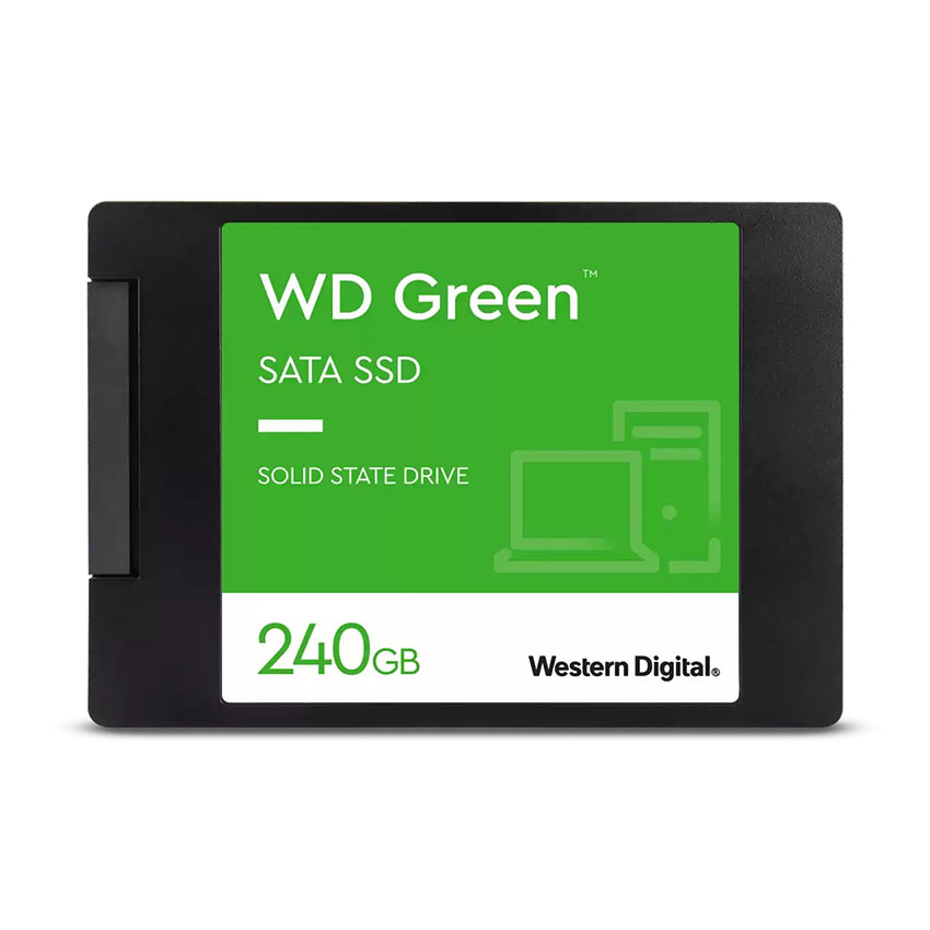 Ổ cứng SSD WD Green 240GB SATA 2.5 inch (Đọc 545MB/s - Ghi 465MB/s) - (WDS240G3G0A)