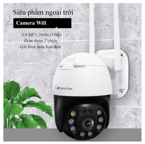 Camera wifi ngoài trời 3.0PTZ8L (2048x1536pixel), đàm thoại 2 chiều, xoay 360 chính hãng,ngoài trời