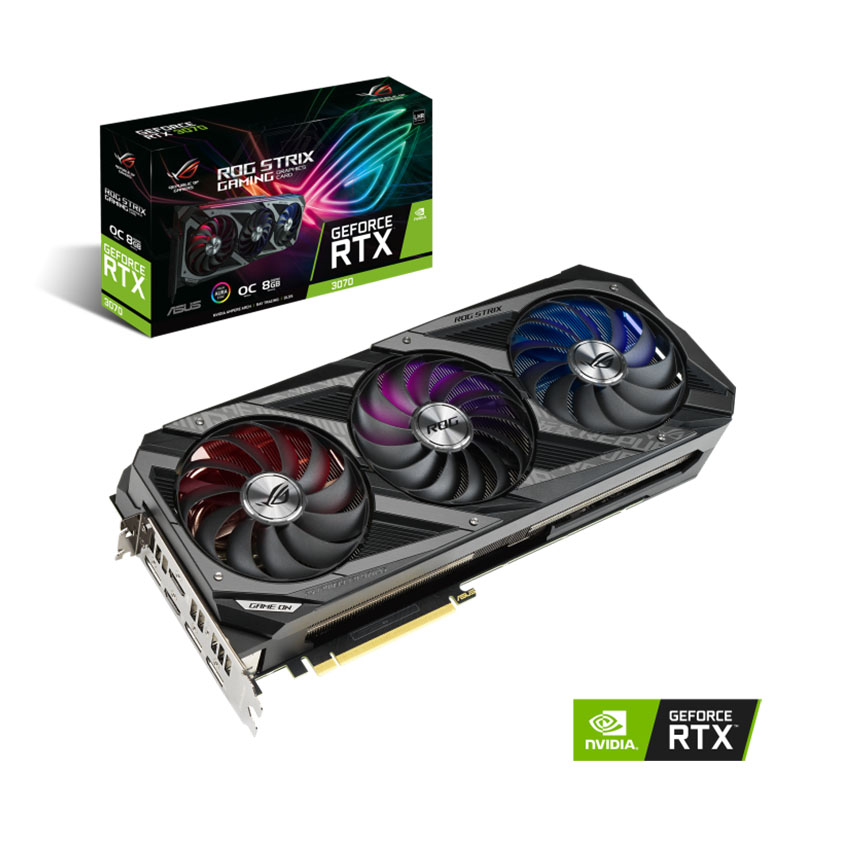Card màn hình Asus ROG-STRIX-RTX 3070-O8G-V2 GAMING
